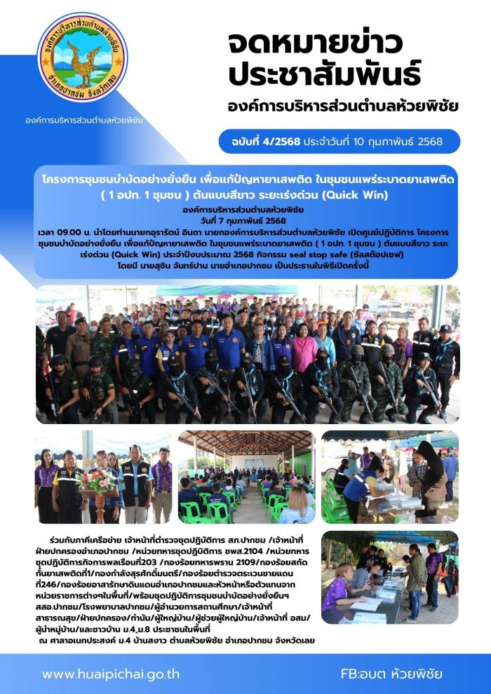 โครงการชุมชนบำบัดอย่างยั่งยืน เพื่อแก...